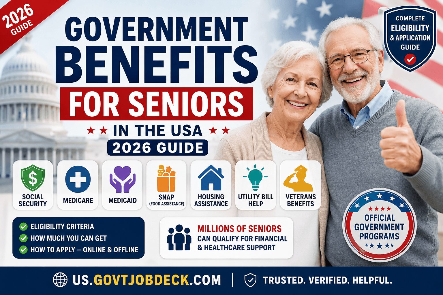 Government Benefits for Seniors in the USA (2026 Guide)